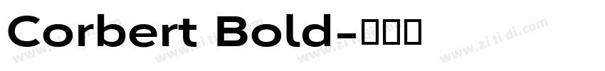 Corbert Bold字体转换